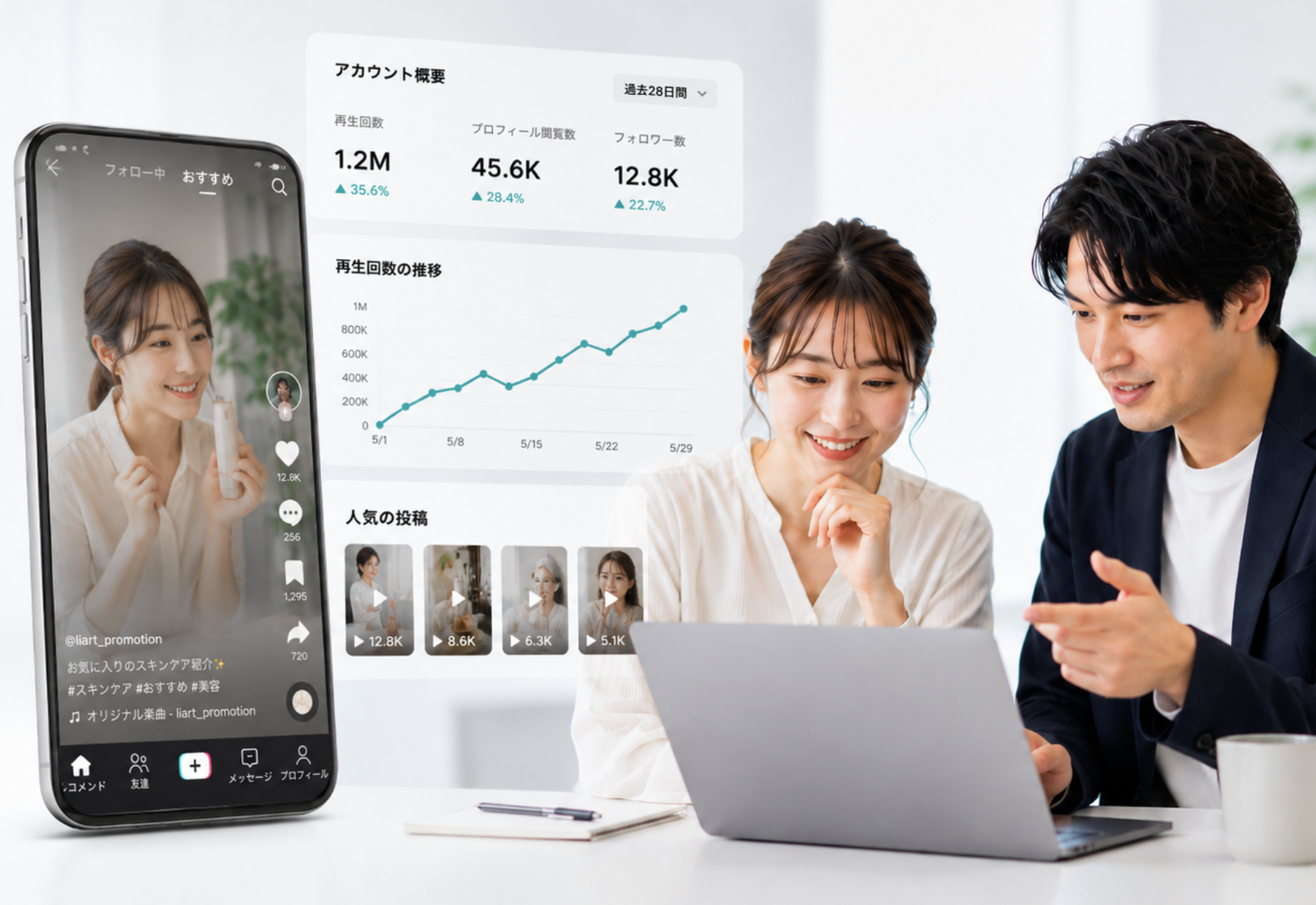 データを見ながら改善できる