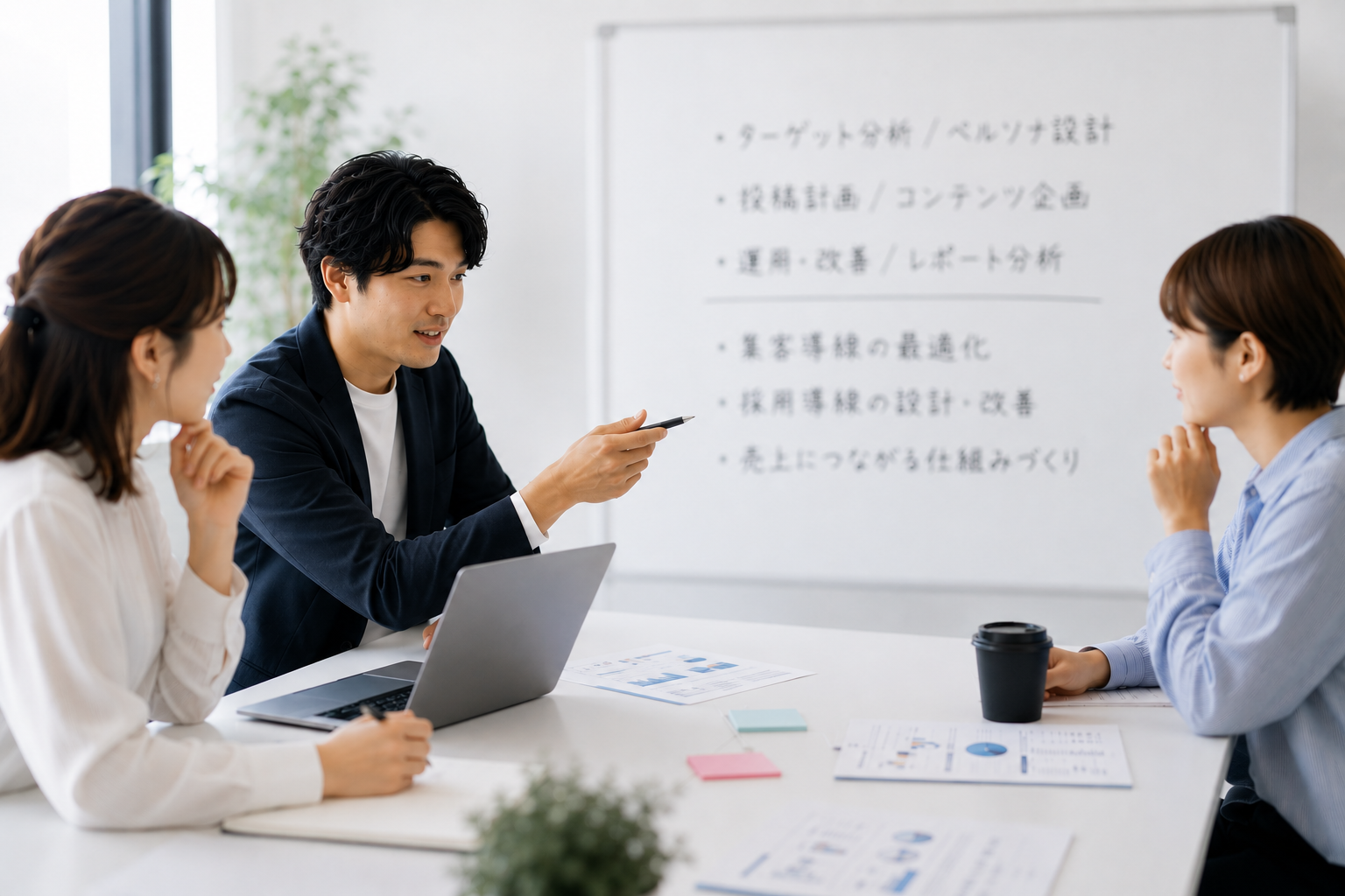 投稿だけでなく成果導線まで設計